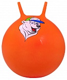 Мяч-попрыгун GB-403 65 см "Медвежонок", с рожками, оранжевый
