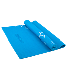 Коврик для йоги FM-102 PVC 173x61x0,3 см, с рисунком, синий