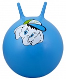 Мяч-попрыгун GB-401 45 см "Слоненок", с рожками, синий
