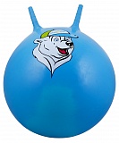 Мяч-попрыгун GB-403 65 см "Медвежонок", с рожками, синий
