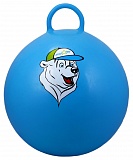Мяч-попрыгун GB-403 65 см "Медвежонок", с ручкой, синий